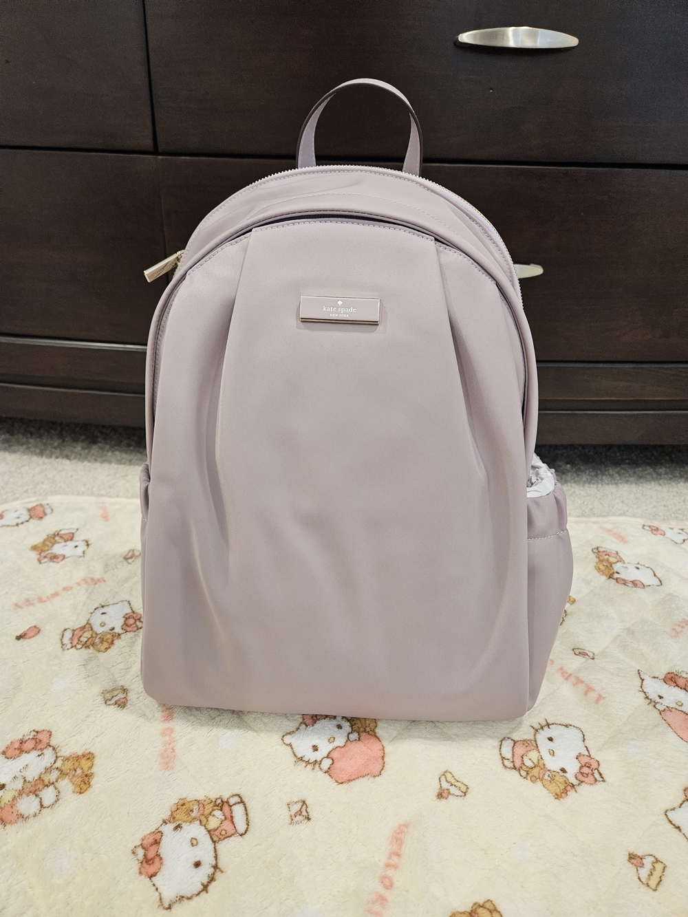 kate spade Lavender Nylon Mini Backpack with Gold Hardware